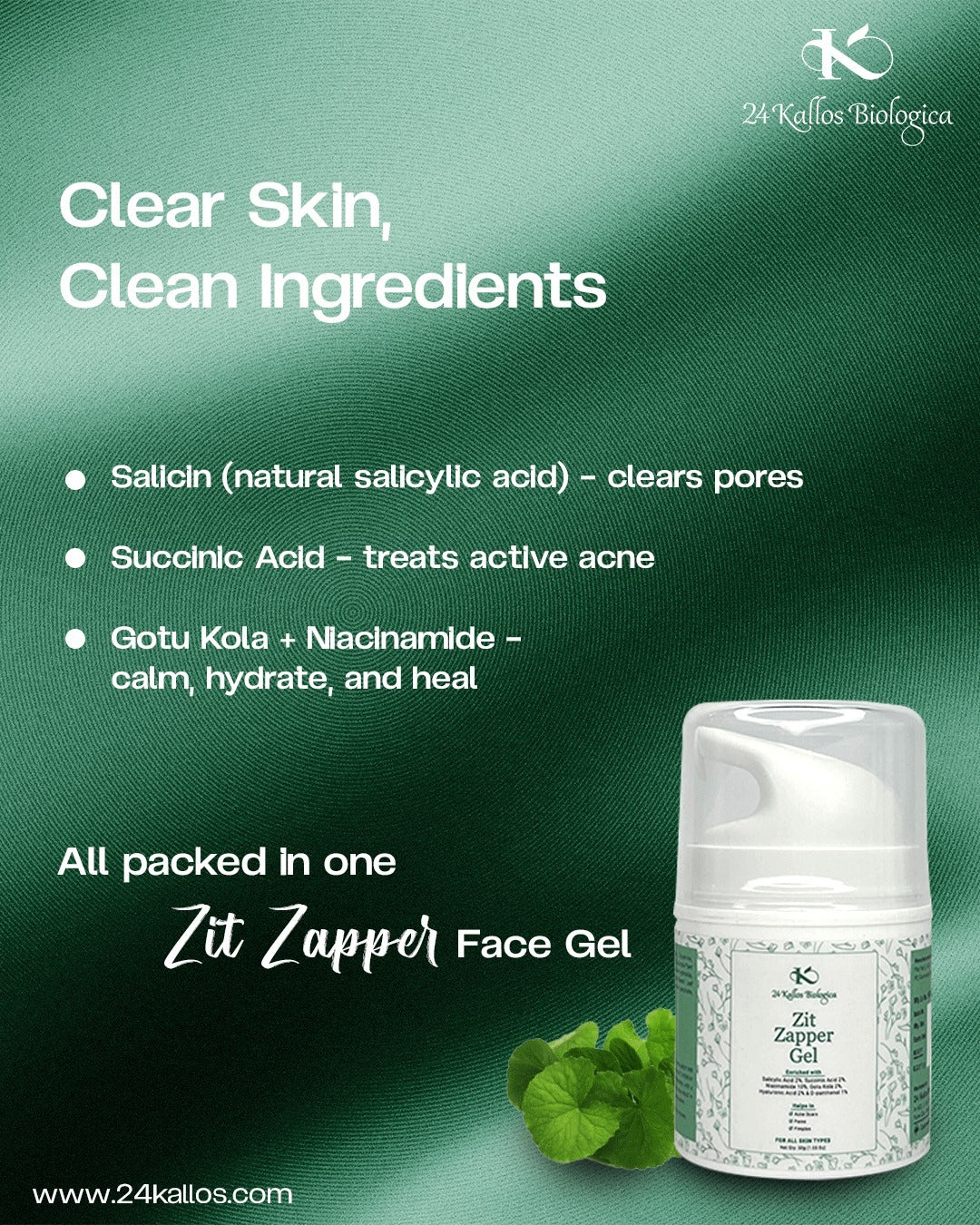 24 Kallos Biologica Zit Zapper Face Gel